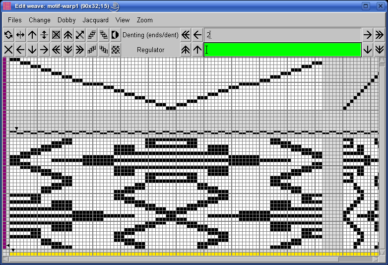 edit weave with ArahWeave software for weaving