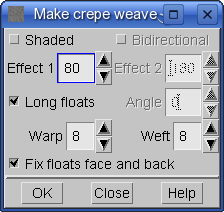 generating crepe weaves