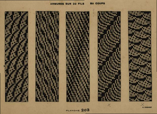 old weaving pattern for loom